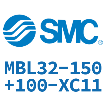 轴向脚座型标准气缸-MBL32-150+100-XC11