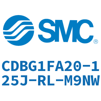 Rod side flange type end lock cylinder-CDBG1FA20-125J-RL-M9NW