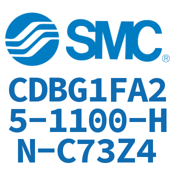 Rod side flange type end lock cylinder-CDBG1FA25-1100-HN-C73Z4