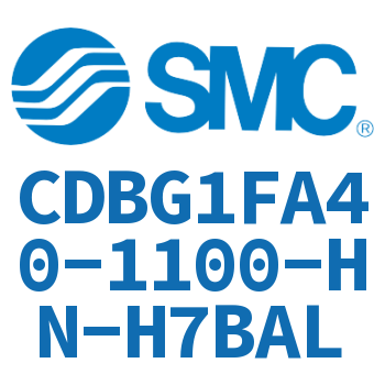 Rod side flange type end lock cylinder-CDBG1FA40-1100-HN-H7BAL