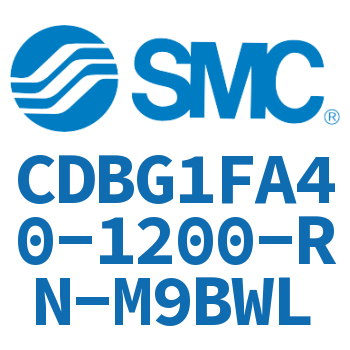 Rod side flange type end lock cylinder-CDBG1FA40-1200-RN-M9BWL