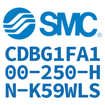 Rod side flange type end lock cylinder-CDBG1FA100-250-HN-K59WLS