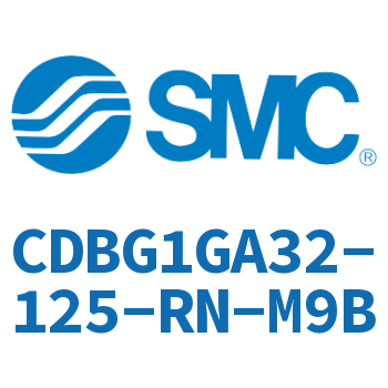 Rodless side flange type end lock cylinder-CDBG1GA32-125-RN-M9B