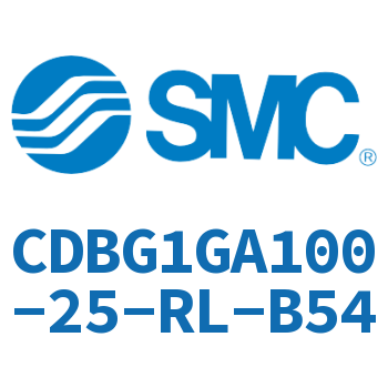 Rodless side flange type end lock cylinder-CDBG1GA100-25-RL-B54