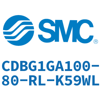 Rodless side flange type end lock cylinder-CDBG1GA100-80-RL-K59WL