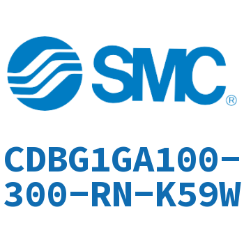 Rodless side flange type end lock cylinder-CDBG1GA100-300-RN-K59W