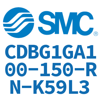 Rodless side flange type end lock cylinder-CDBG1GA100-150-RN-K59L3