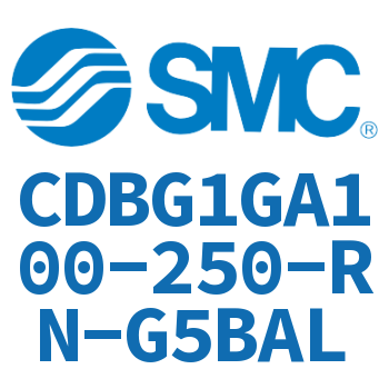 Rodless side flange type end lock cylinder-CDBG1GA100-250-RN-G5BAL