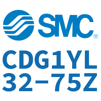 Axial foot type smooth motion cylinder-CDG1YL32-75Z