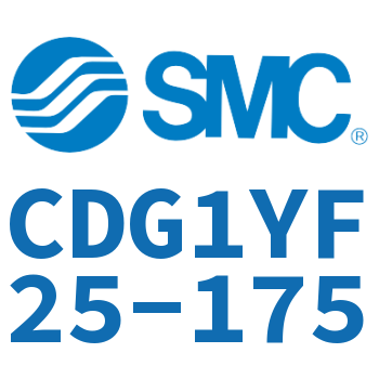 Rod side flange type smooth motion cylinder-CDG1YF25-175