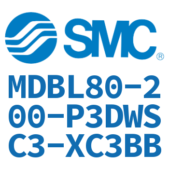 Axial foot type standard cylinder-MDBL80-200-P3DWSC3-XC3BB