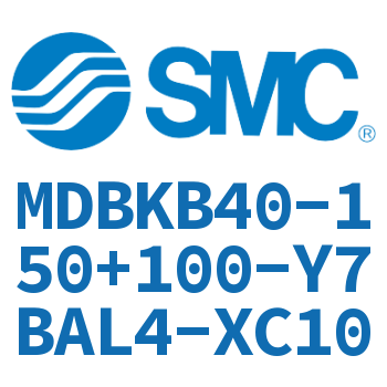 Standard cylinder-MDBKB40-150+100-Y7BAL4-XC10