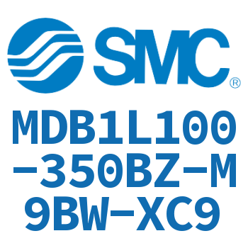 Axial foot type square cylinder-MDB1L100-350BZ-M9BW-XC9