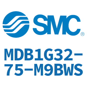 Rodless side flange type square cylinder-MDB1G32-75-M9BWS