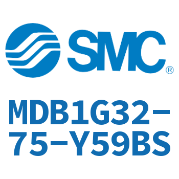 Rodless side flange type square cylinder-MDB1G32-75-Y59BS