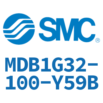 Rodless side flange type square cylinder-MDB1G32-100-Y59B