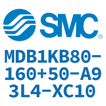 方形缸体型气缸 MDB1KB80-160+50-A93L4-XC10