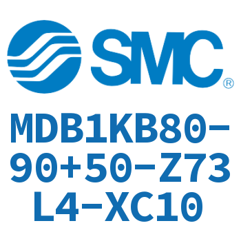 方形缸体型气缸 MDB1KB80-90+50-Z73L4-XC10