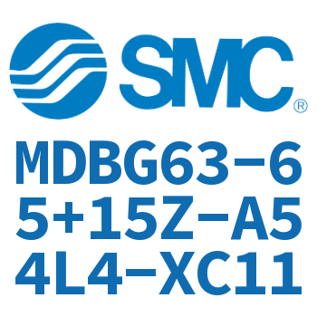 Rodless side flange type standard cylinder-MDBG63-65+15Z-A54L4-XC11