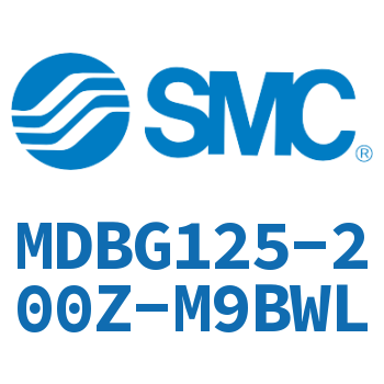 Rodless side flange type standard cylinder-MDBG125-200Z-M9BWL