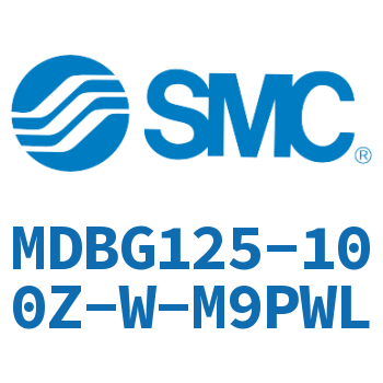 Rodless side flange type standard cylinder-MDBG125-100Z-W-M9PWL