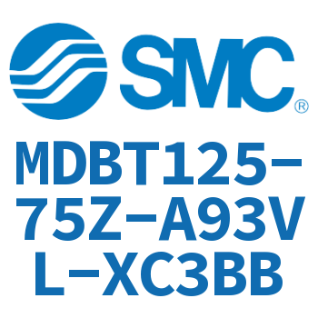 Intermediate trunnion type standard cylinder-MDBT125-75Z-A93VL-XC3BB