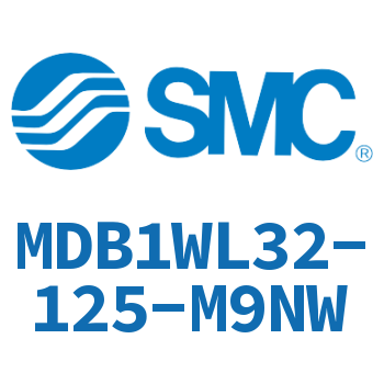 Axial pedestal type square cylinder-MDB1WL32-125-M9NW