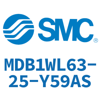 Axial pedestal type square cylinder MDB1WL63-25-Y59AS