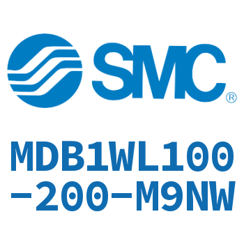 Axial pedestal type square cylinder-MDB1WL100-200-M9NW