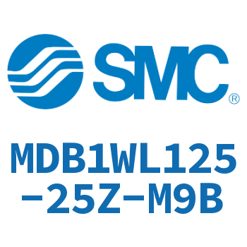 Axial pedestal type square cylinder-MDB1WL125-25Z-M9B