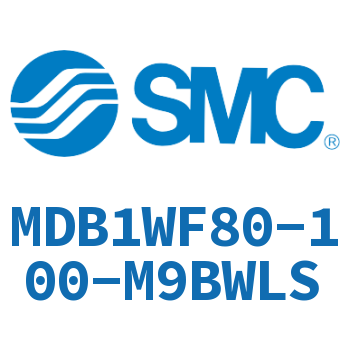 Rod side flanged square cylinder-MDB1WF80-100-M9BWLS