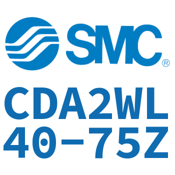 Axial pedestal type standard cylinder-CDA2WL40-75Z