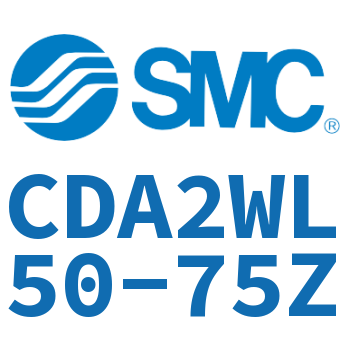 Axial pedestal type standard cylinder-CDA2WL50-75Z