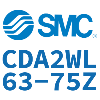 Axial pedestal type standard cylinder-CDA2WL63-75Z