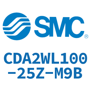 Axial pedestal type standard cylinder-CDA2WL100-25Z-M9B