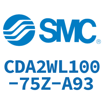 Axial pedestal type standard cylinder-CDA2WL100-75Z-A93