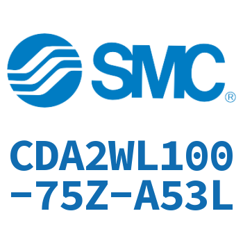 Axial pedestal type standard cylinder-CDA2WL100-75Z-A53L