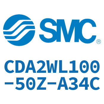 Axial pedestal type standard cylinder-CDA2WL100-50Z-A34C