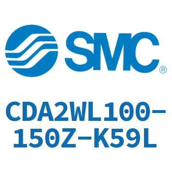 Axial pedestal type standard cylinder-CDA2WL100-150Z-K59L