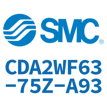 Rod side flanged standard cylinder-CDA2WF63-75Z-A93