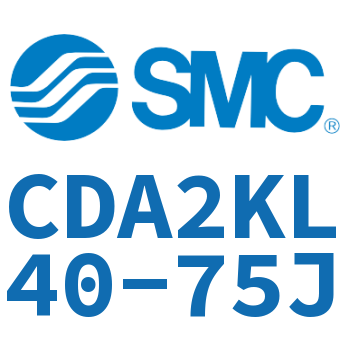 Axial pedestal type standard cylinder-CDA2KL40-75J