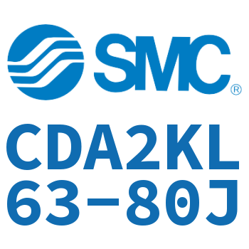 Axial pedestal type standard cylinder-CDA2KL63-80J