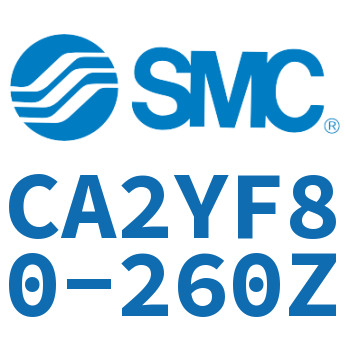 Rod side flanged smooth motion cylinder-CA2YF80-260Z