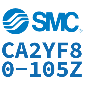 Rod side flanged smooth motion cylinder-CA2YF80-105Z