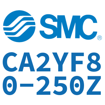 Rod side flanged smooth motion cylinder-CA2YF80-250Z