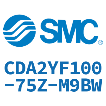 Rod side flanged smooth motion cylinder CDA2YF100-75Z-M9BW