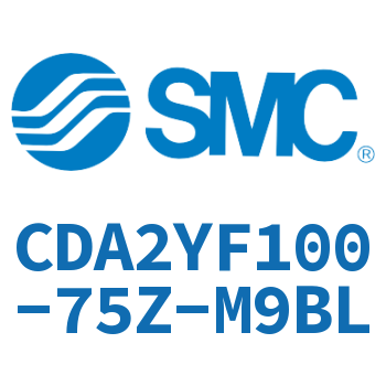 Rod side flanged smooth motion cylinder CDA2YF100-75Z-M9BL