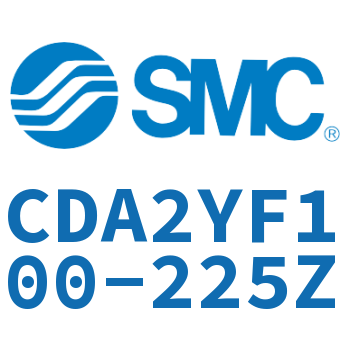 Rod side flanged smooth motion cylinder CDA2YF100-225Z