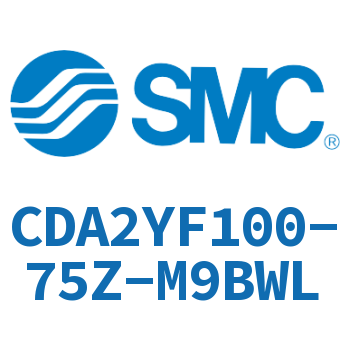 Rod side flanged smooth motion cylinder CDA2YF100-75Z-M9BWL