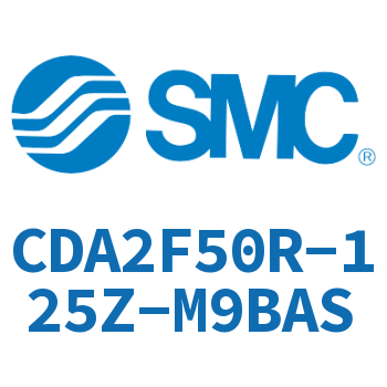 Rod side flanged standard cylinder-CDA2F50R-125Z-M9BAS